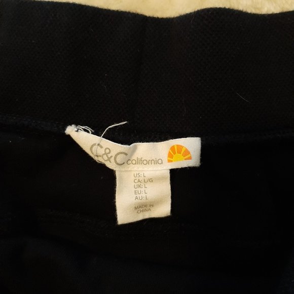 C&C California Navy Blue draw string waist skirt - Picture 3 of 6